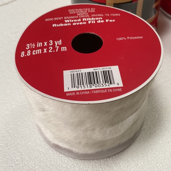 Set of 3 Holidy Wide Craft Ribbons. - Picture 4 of 5